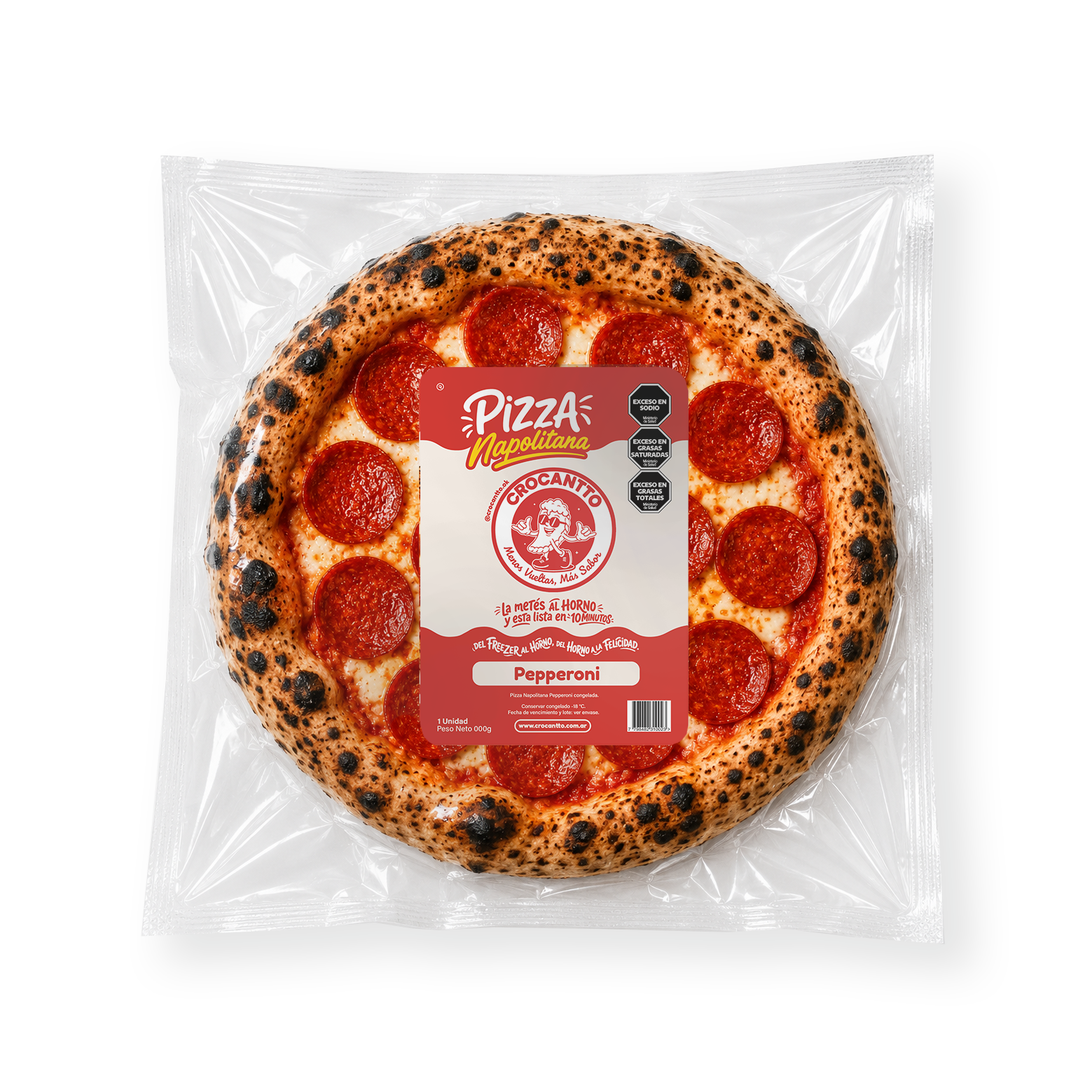 Pizza Pepperoni Crocantto